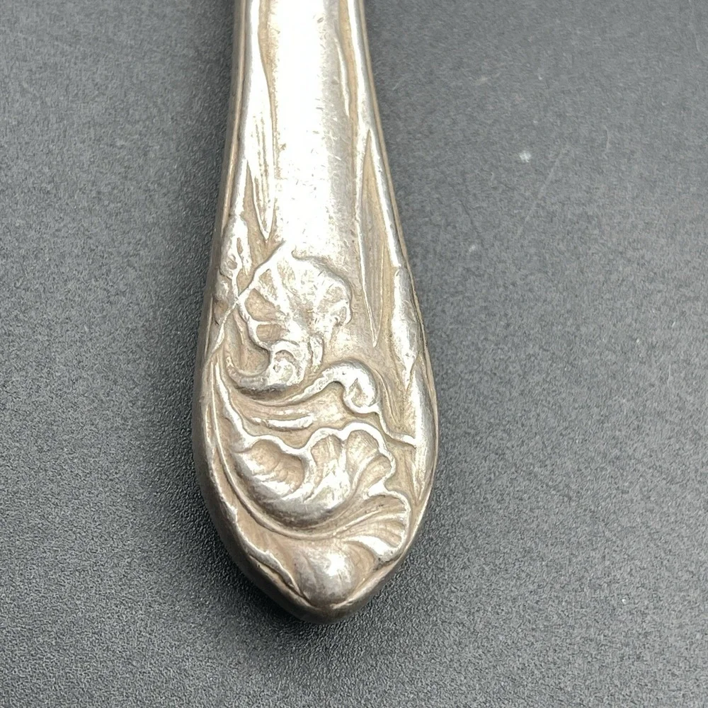 Lot‎ 3 Vintage Hollow Handle Dinner Knives Flower De Luce Bateman Springtime